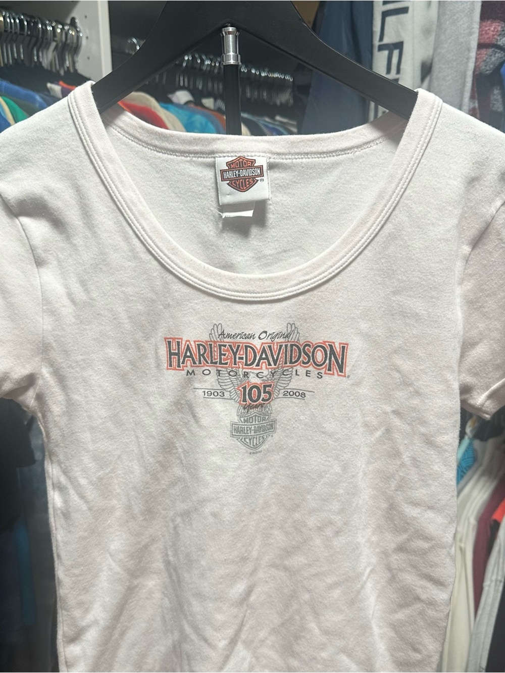 Women’s Y2K 2008 Harley Davidson T-shirt Size Large